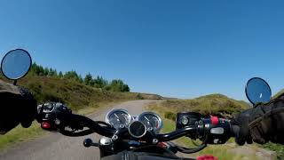Scotland, NC500, Road A896 towards Applecross, Triumph Bonneville T120