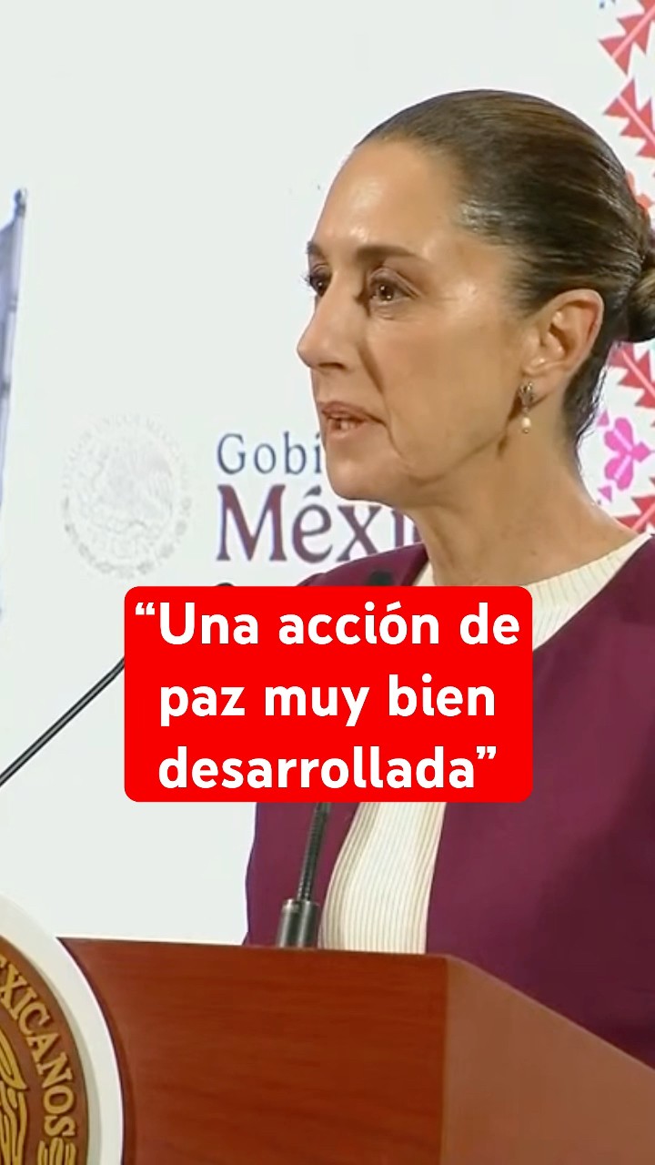 Sheinbaum destaca avance en seguridad de Pantelhó, Chiapas #shorts