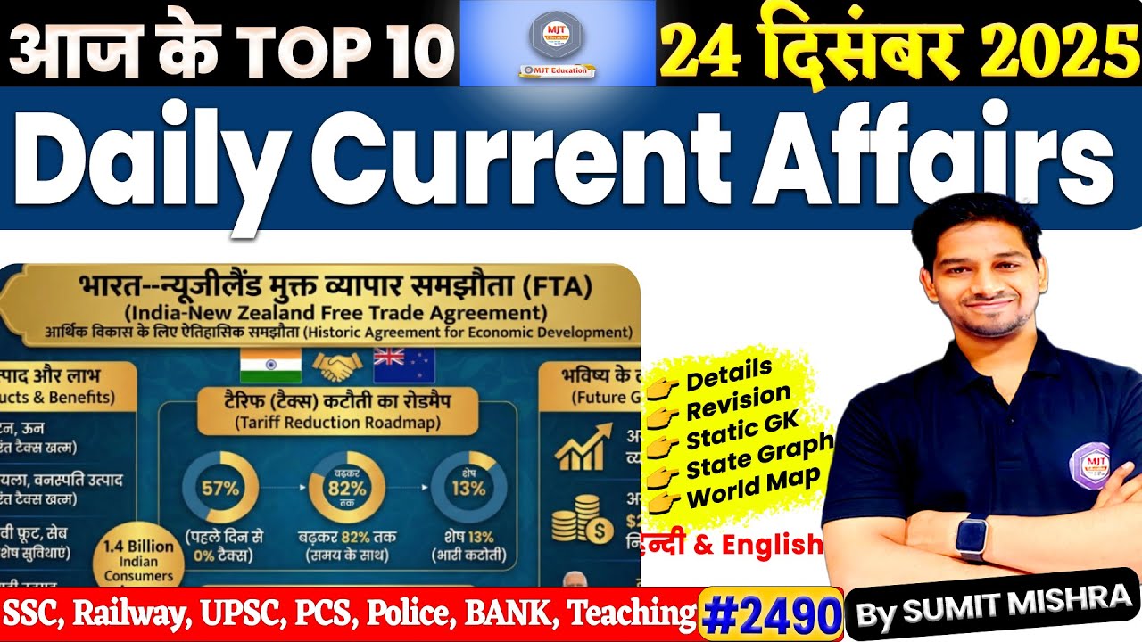 24 December 2025 Current Affairs | Daily Current Affairs 2025 | Today ...