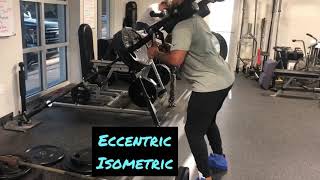 Landmine Squat/ Eccentric-Isometric