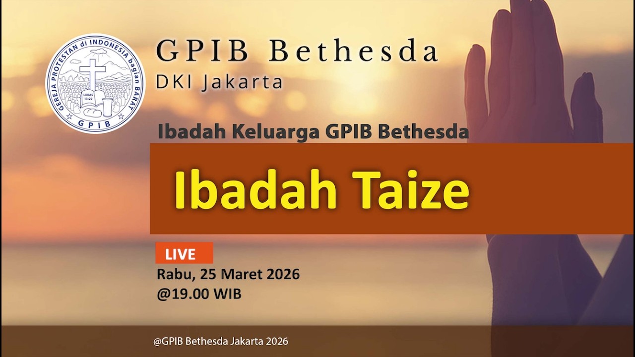 Ibadah dengan Nyanyian dari Komunitas Taise (25 Maret 2026)