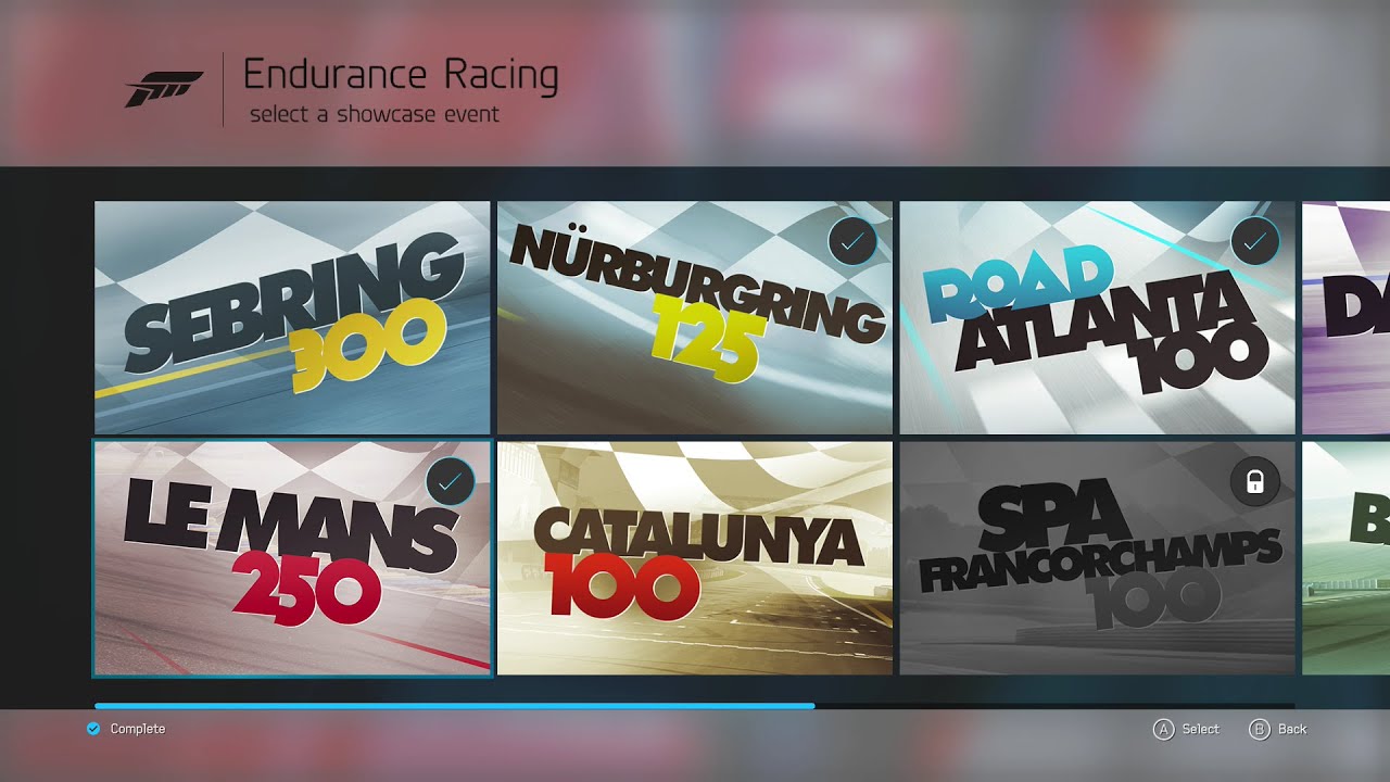 Forza 6 - Nurburgring 125 & Road Atlanta 100