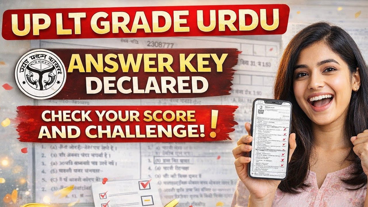UP LT GRADE URDU ANSWER KEY||up lt grade urdu exam 2026