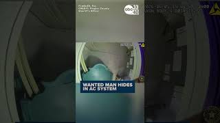 Wanted man hides in AC in Florida