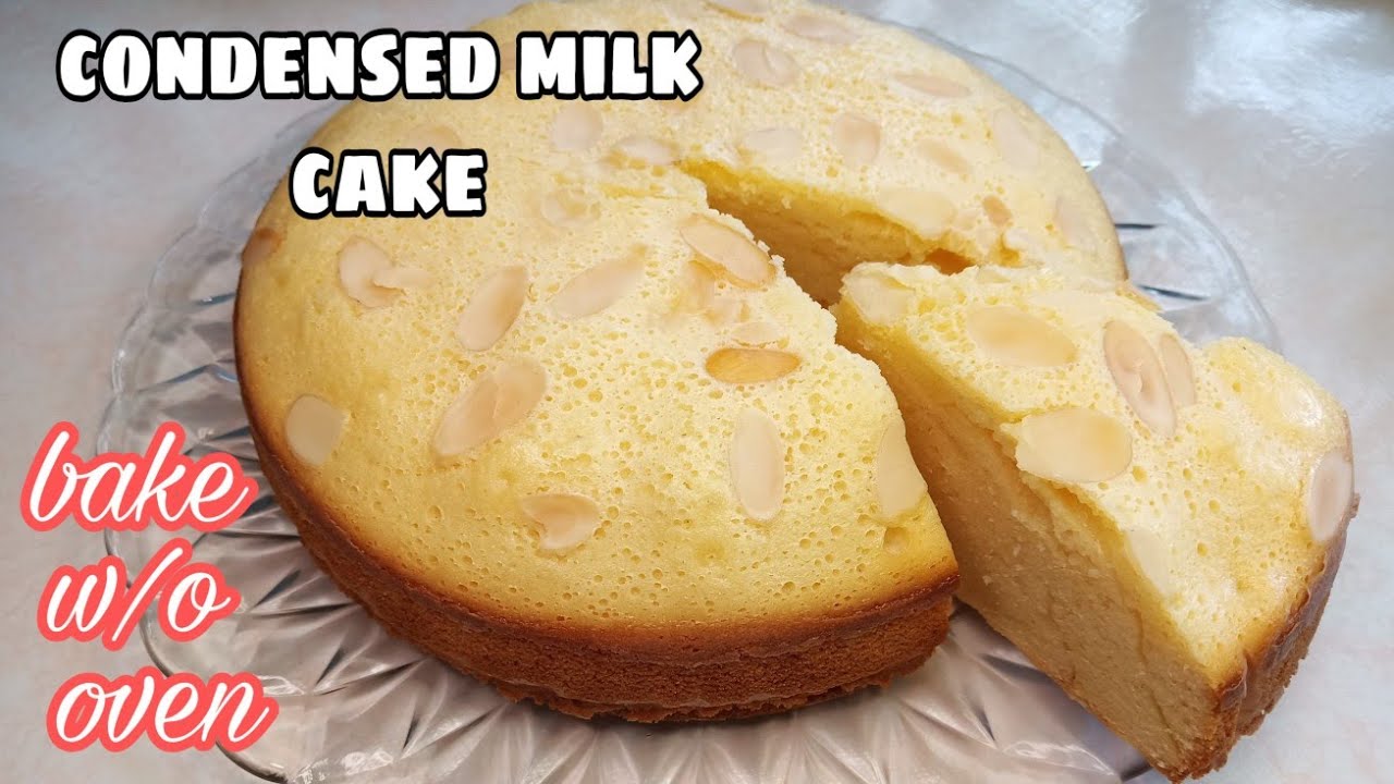 CONDENSED MILK CAKE WITHOUT OVEN YouTube