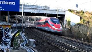 Treni in transito nella stazione di Roma Nomentana - Aprile 2017