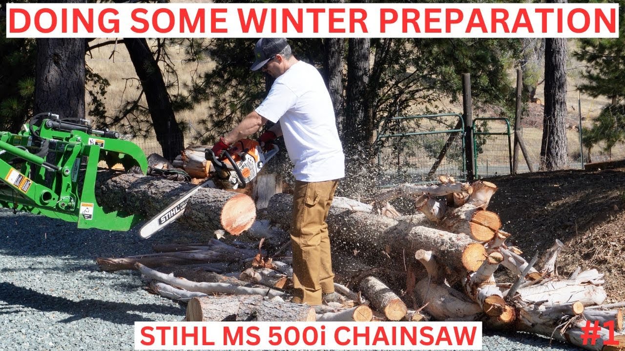 How I Cut Firewood like a Pro with a StIhl MS 500i Chainsaw ! - YouTube