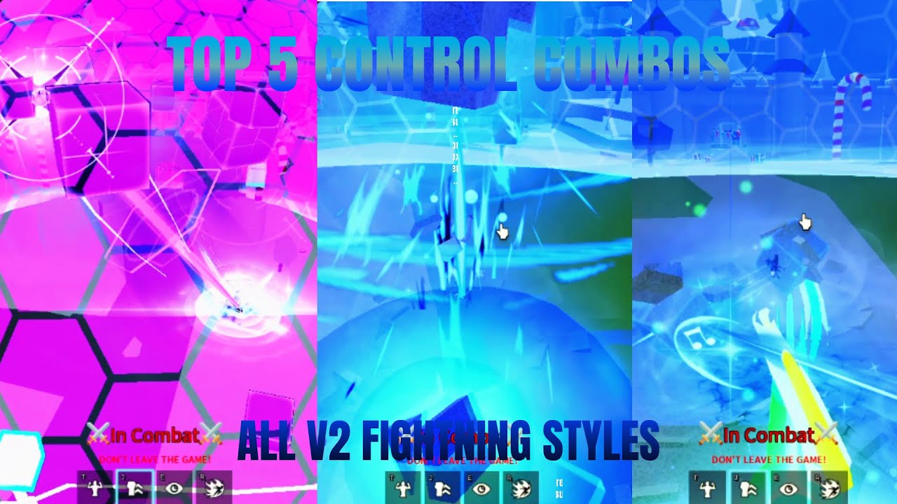 TOP 5 BEST New Control OneShot Combos With All V2 FightningStyles (BloxFruits)