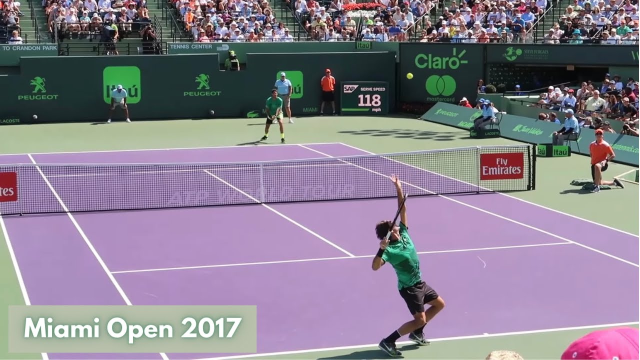 Roger Federer Best Court Level Points | Miami Open 2017