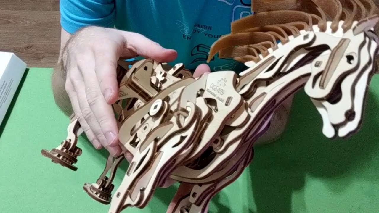 Ugears HorseMechanoid Assembly (Timelapse) YouTube
