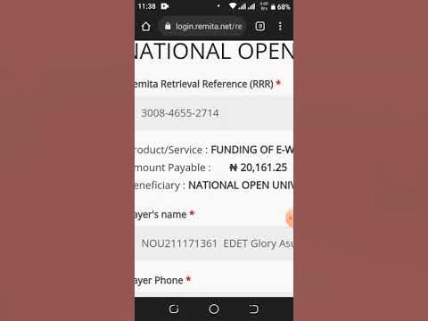 How to generate remita number to pay your school fee by yourself.