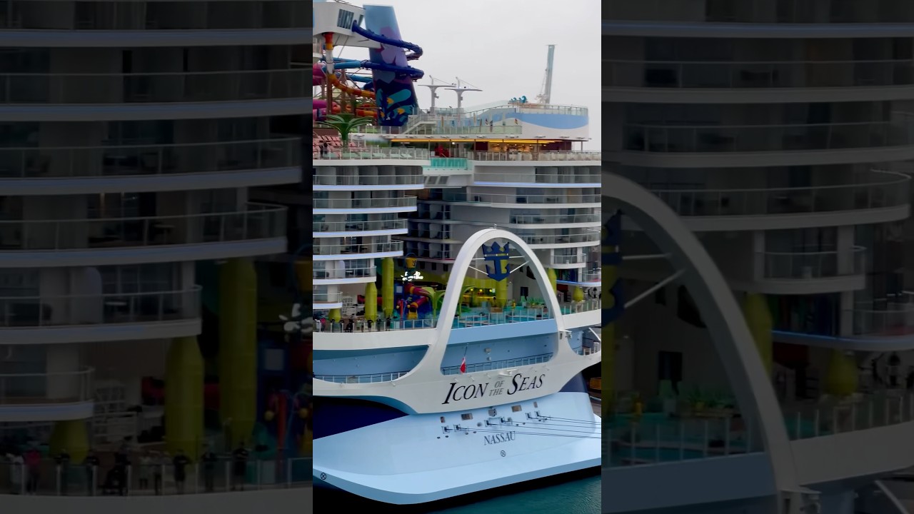 The excitement sailing past ICON OF THE SEAS in Port Miami yesterday! 
