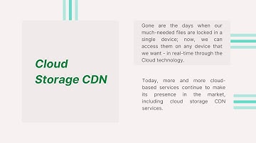 Cloud Storage CDN