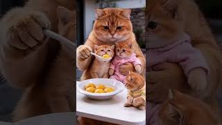 Mama Kucing suap Kitten | #cat #funny #kucing #shortsfeed #shortvideo #shorts #short #fyp #reels