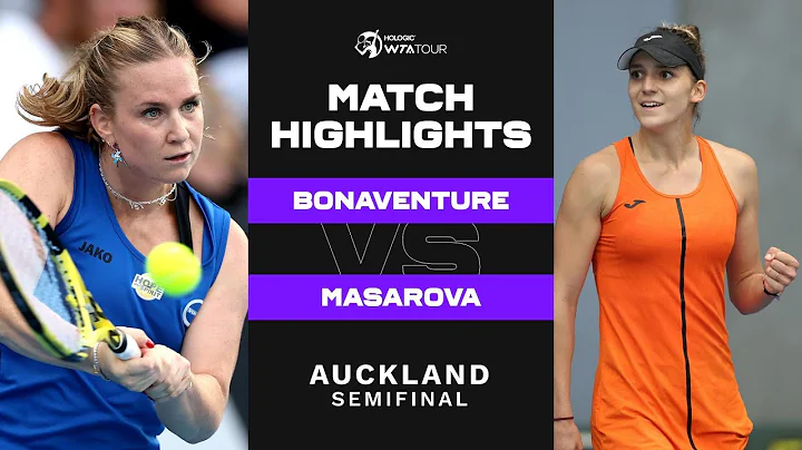 Ysaline Bonaventure vs. Rebeka Masarova | 2023 Auc...