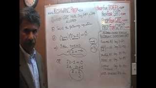 Revised GRE Math Day 140 p244 - Simple Linear Equations - GRE, GMAT, SAT Prep Tutor - KeshwaniPrep