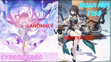 E0S0 Cyrene vs E1S0 Ruan Mei - Castorice E2 team - Anomaly Arbitration - Honkai Star Rail