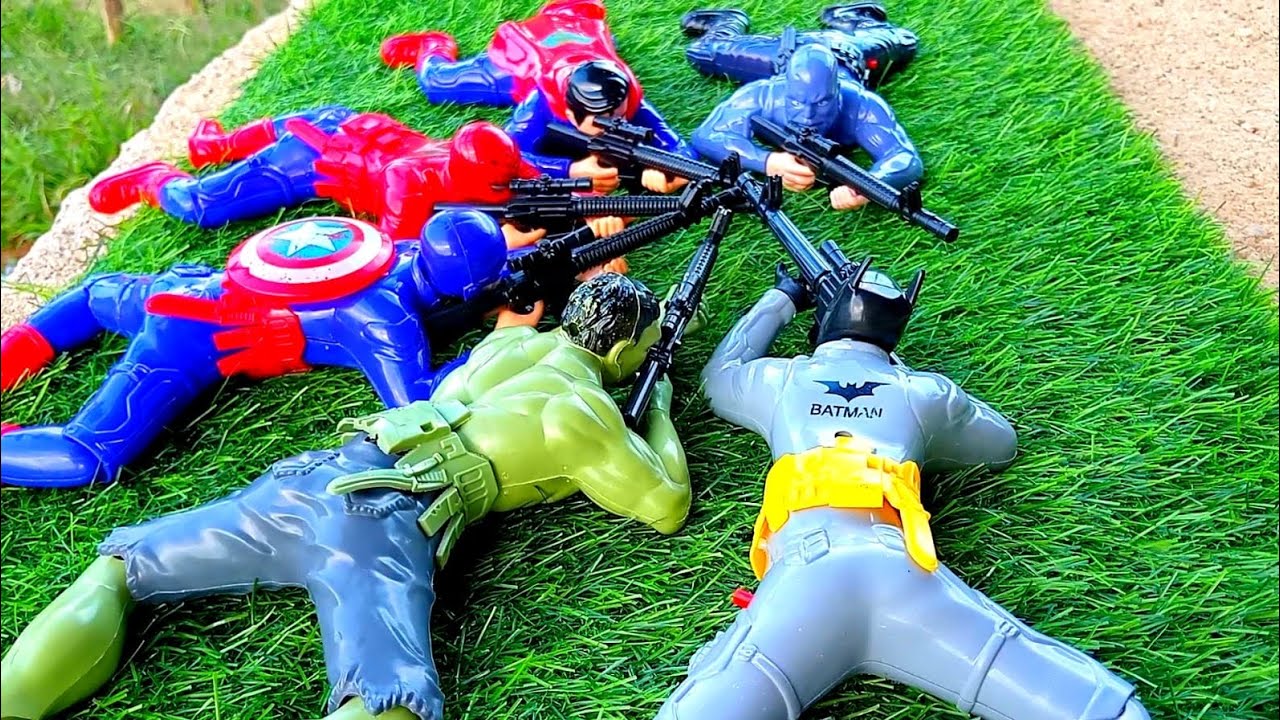HUNTING TOYS MARVEL'S BATMAN HULK SPIDERMAN CAPTAIN AMERICA 