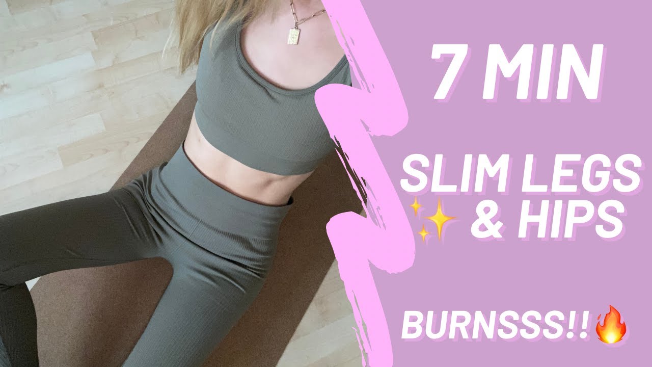 7 MIN SLIM LEGS & HIPS PILATES I Beginner Friendly | No Equipment
