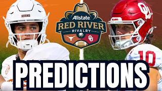 Texas vs. Oklahoma PREDICTIONS | 2026 College Football Predictions Week 6