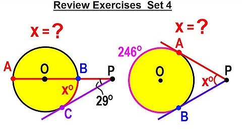Geometry - Ch. 6: Circles (31 of 39) Review Exercise: Set 4 of 12