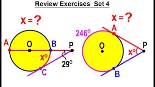 Geometry - Ch. 6: Circles (31 of 39) Review Exercise: Set 4 of 12