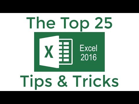 25 mẹo và thủ thuật Excel 2016