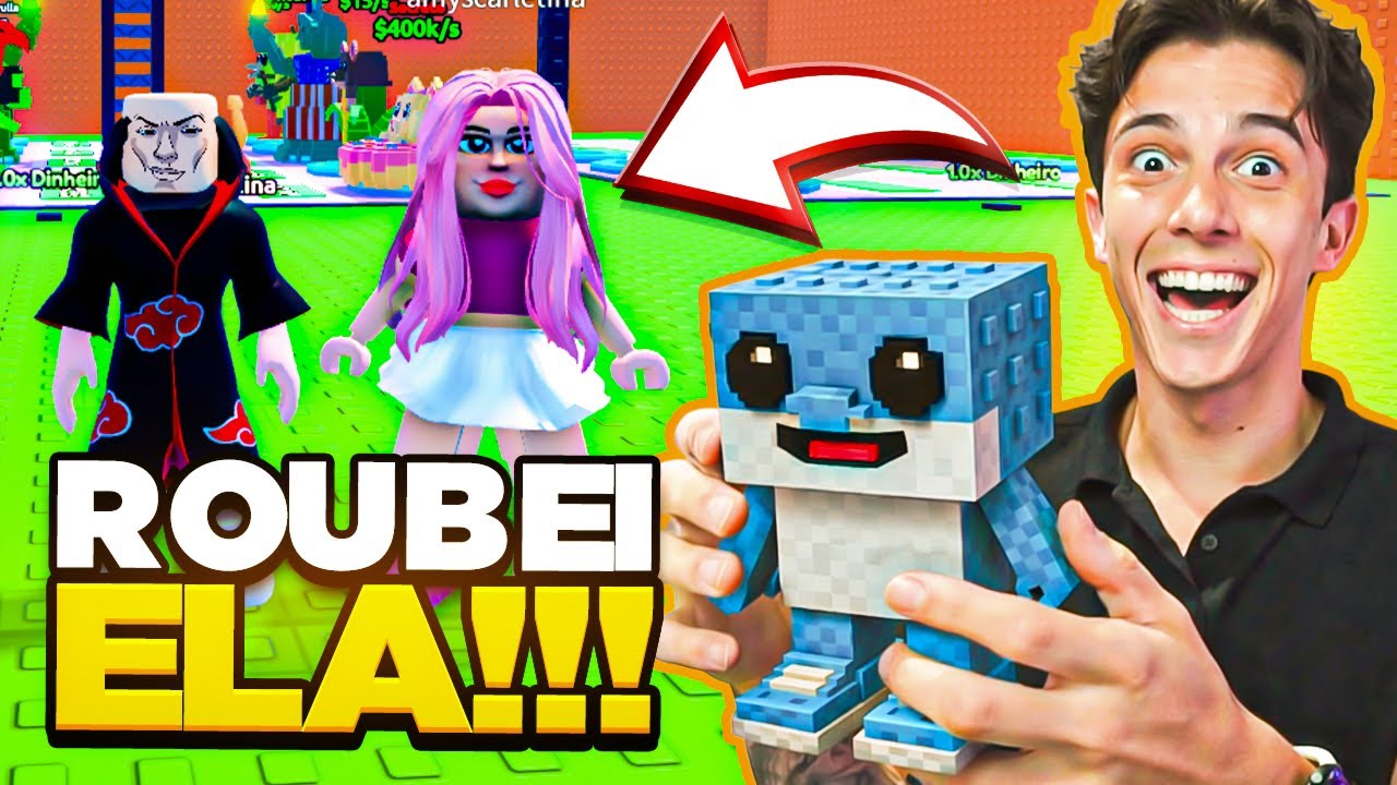 PEGUEI OS BRAINROTS MAIS RAROS DA MINHA NAMORADA