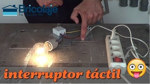 INTERRUPTOR TÁCTIL para LÁMPARA ❤️👍