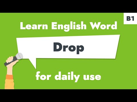 #123 – "Drop" | Learn B1 English Noun – Prevent items from breaking quickly.