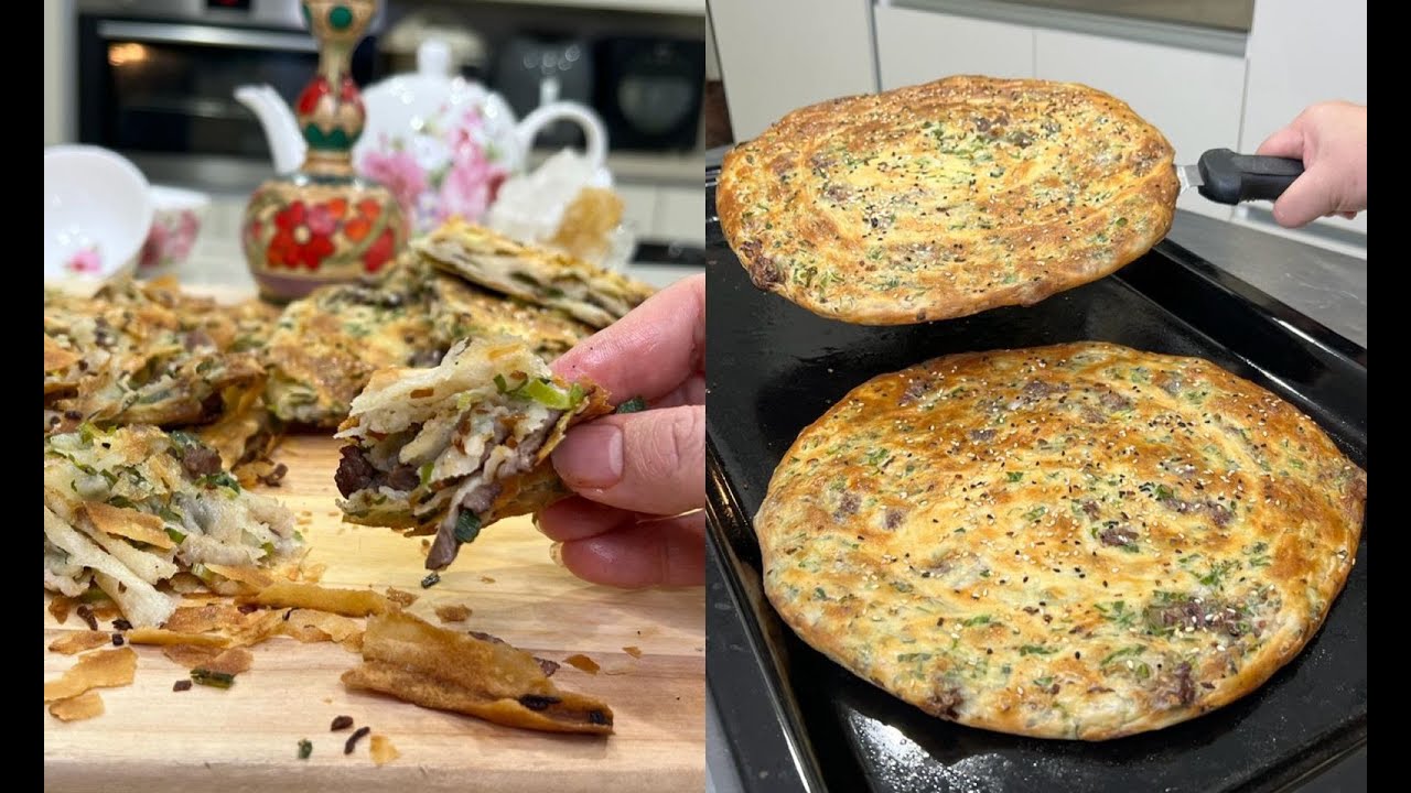 (( قطلمة نان )) اكله تركستانيه  ذي الوصفه الي لازم تجربوها ام يزيد التركستاني