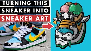 How I Created My Chunky Dunky Sneaker Art