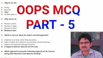 Object Oriented Techniques MCQ Part 5