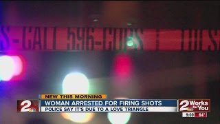 Woman arrested for firing shots at man