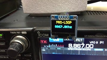 Proloop controller prototype decoding the ICOM 7300 CI-V port