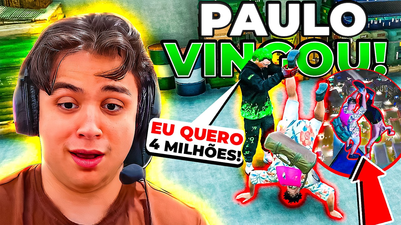 PAULINHO FOI SEQUESTRADO e SE VINGOU no GTA RP!😨 (Modder clips)