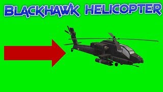 Green Screen - Blackhawk Helicopter - No Copyright