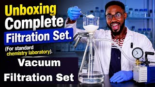 Vacuum Filtration Apparatus: Unboxing The complete set. For a standard Chemistry laboratory.