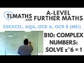 أغنية A Level Further Maths B10 03 Complex Numbers Solve Z 6 1
