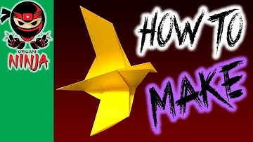 How to make: Paper Flapping Bird (w/ music)