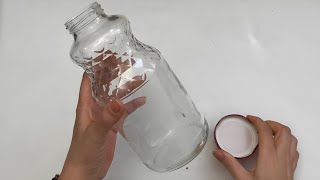 Don't Throw Glass Bottles! Incredible Recycling Idea!