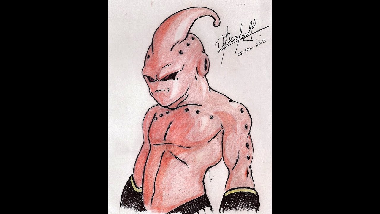 COMO HACER UN DIBUJO DE MAJIN BU Dragon Ball Z Dibujo ...