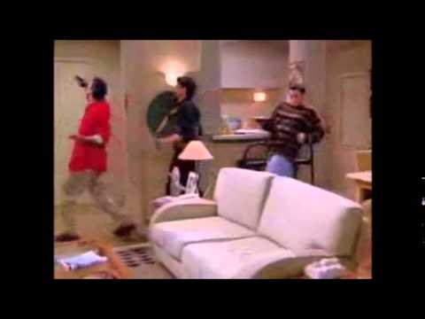 Friends dancing to Meshuggah