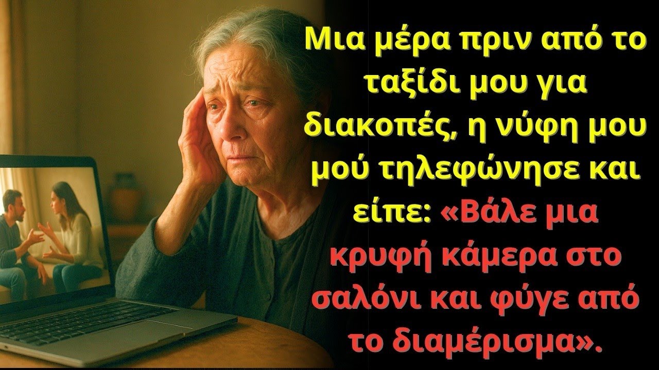 Η νύφη μου είπε: «Βάλε κάμερα και φύγε απ’ το σπίτι» — αυτό που είδα με πάγωσε!
