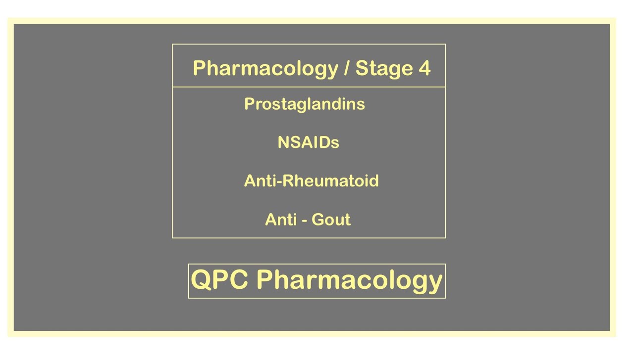 🟡 فارما مرحلة رابعة / Anti inflammatory 4