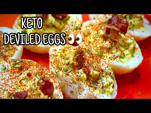 KETO FRIENDLY DEVILED EGGS/ LOW CARB👀‼️ Quick & Easy