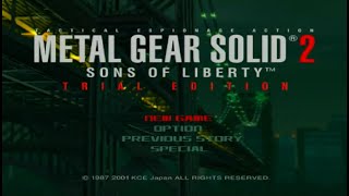 Metal Gear Solid® 2: Sons of Liberty™ Trial Edition (2001) PS2 DEMO