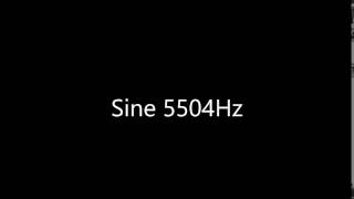 Sine 5504Hz Audio Only