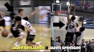 Jalen Benjamin & Jaden Springer Make It Look Easy 55 Point Blowout