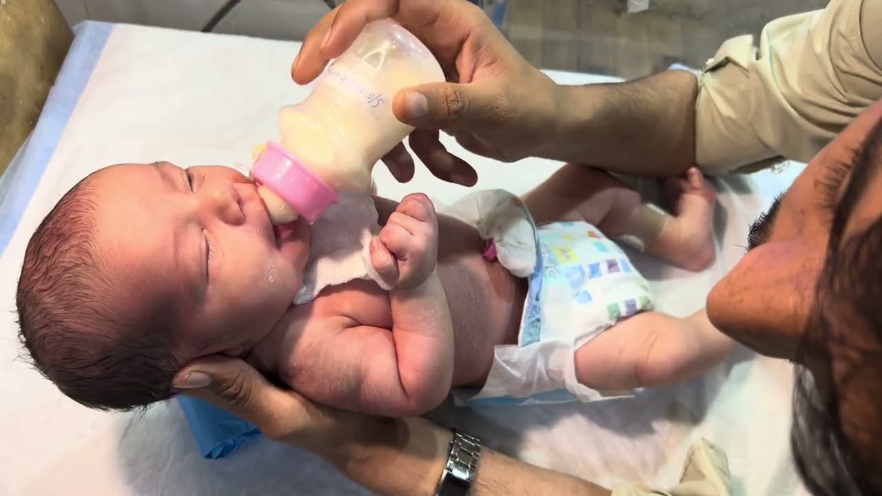 Cute baby condition good feeding trial NICU Care #neonatalcare #babyrecovery 